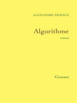 cover image of Algorithme
